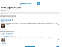 Tablet Screenshot of annespapercreations.com